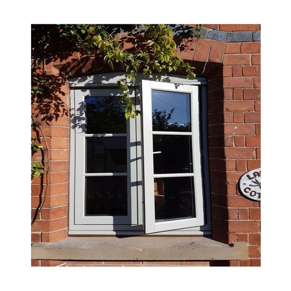 LVDUN American Style Housing Swing Glass Window Aluminum Frame Hinge Casement Windows with Invisible Screen