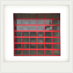 LVDUN Low price residential automatic black aluminum benefit glass sectional garage door