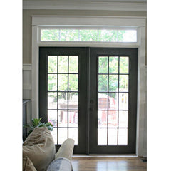 Warren China 6060-T6 aluminum extrusion french door patio glazed windows for sale