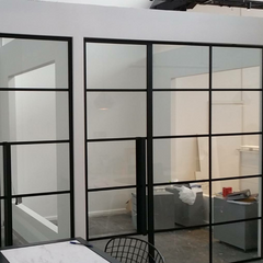 LVDUN New construction home narrow frames minimal design and minimalism style glass partition wall