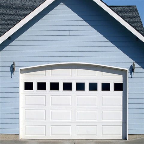 Modern Rolling design glass panel automation garage doors