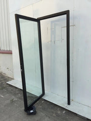 LVDUN Industrial contemporary design interior exterior entry black steel doors lowes wrought iron front doors