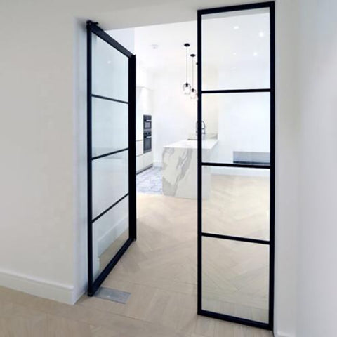 LVDUN French Style Slim Frame Steel Casement Door / Window with Design