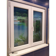 LVDUN House Used White Vinyl Double Glazed Glass Window Factory Customized PVC Hurricane Impact Soundproof Casement Windows