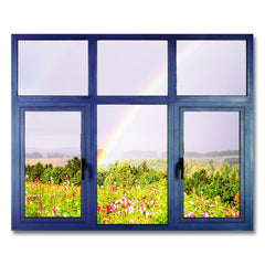 Hotian Thermal Break Aluminum Window Doors Manufacture Custom French Style Aluminum Frame Colors Casement Windows