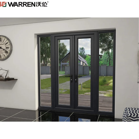 Warren 84x80 Exterior Door French 5 Glass Panel Front Door Double Swing Glass Door French Exterior