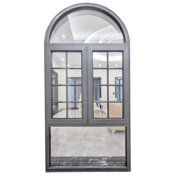 aluminum double tempered casement glass windows