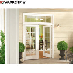 Warren 24 Inch French Doors Front Door With Oval Glass Bathroom Doors Waterproof Patio Double