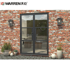 Warren 28x80 Door French Black Front Door Modern Exterior Double Doors For Shed French Patio