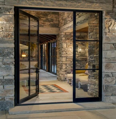 LVDUN House Entry Swing Iron Windows And Doors Grill Design