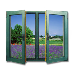 Hotian Thermal Break Aluminum Window Doors Manufacture Custom French Style Aluminum Frame Colors Casement Windows