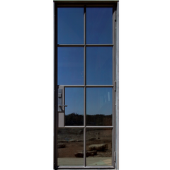 LVDUN Double Glass wrought iron Patio single Door design Lowes Glass Patio Doors entry iron door