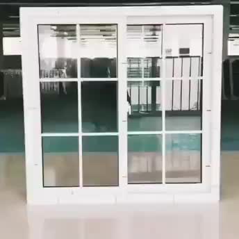 LVDUN PVC sliding window design UPVC double glazed sliding windows