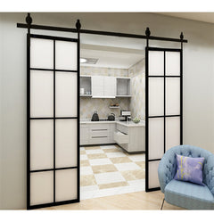 Pocket Door Laminate Factory Glass Designed Exterior Sliding Accordion Pocket Doors Aluminum Glass Double Pocket Doors