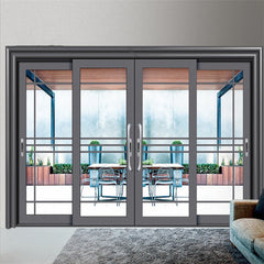 LVDUN Balcony Sliding Glass Door Standard Aluminum Motor Cheap  Sliding Door  Automatic Sliding Door