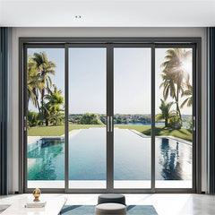 LVDUN Aluminum Sliding Doors Prices 20% Discount Soundproof Triple Glaze Glass Doors Sliding For home Sliding Doors Exterior