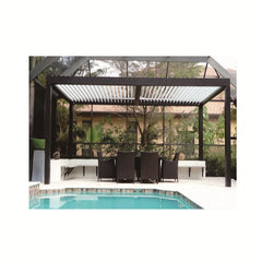 High Quality Closing Louver Bioclimatic Pergola Cheap Price Pergola Sun shading Aluminum Pergola