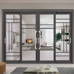 LVDUN Terrace Sliding Aluminum Doors Munich 2021 Double Glazed Single Sliding Aluminum Door Aluminum Sliding Closet Doors