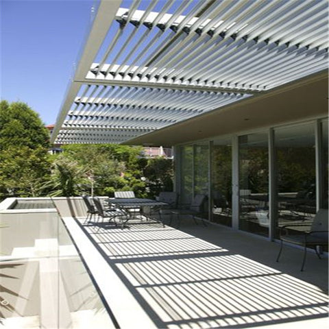 Modern 4X3 OEM Size Waterproof Garden Pergola Aluminum With Louver Blades Aluminum Pergola