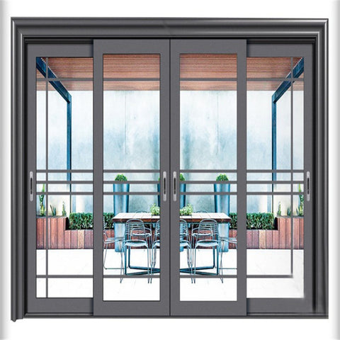 LVDUN Sliding Door Glass  Home Customized Polycarbonate Sliding Door High Quality Aluminum Sliding Internal Shoji Sliding Door