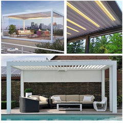 Best Modern Better Homes And Gardens Merit moor Aluminum Louvered Roof Pergola Kits Aluminum Pergola