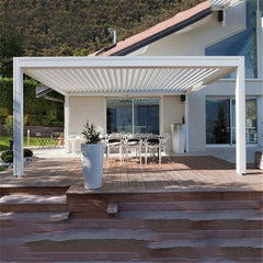 Modern 4X3 OEM Size Waterproof Garden Pergola Aluminum With Louver Blades Aluminum Pergola