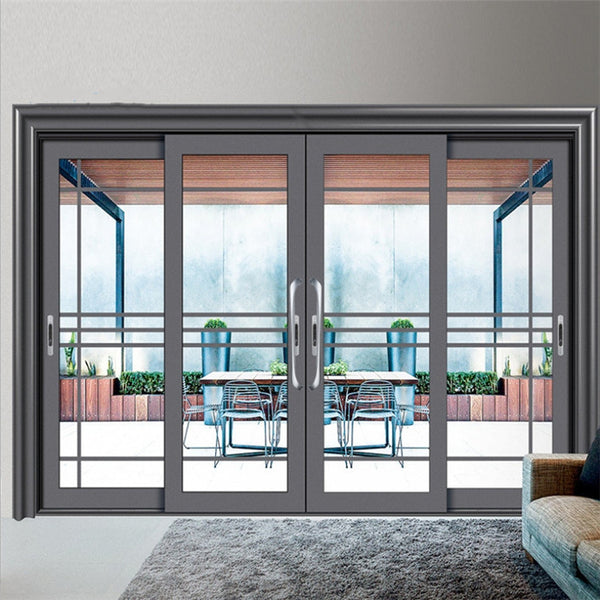 LVDUN Industrial Sliding Door High Quality Double Glazing Frameless Sliding Glass Door System Rails  Automatic Sliding Door