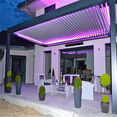 LVDUN Modern Operable Motorized Customized Waterproof Aluminum Pergolas