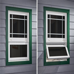 LVDUN Instahut 1X2M Window Door Awning-Brown  Modern Design Casement Awning Window Aluminum Hung  Design Awning Window