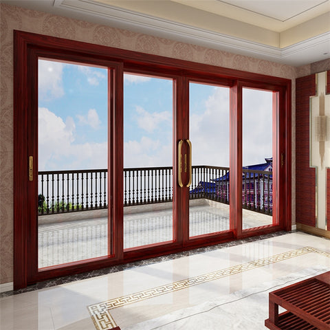 LVDUN Sliding Door Set High Quality Modern House Double Glazing Marine Sliding Door Aluminum Sliding Door Pulleys
