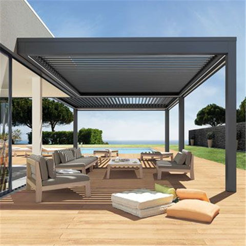 High Quality Motorized Waterproof Aluminum Pergola Gazebo Covers OEM ODM Factory Pergola