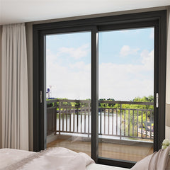 LVDUN Sliding Bedroom Doors Residential System Triple Doors Sliding Aluminum With Fly screen Decorative Sliding Glass Doors