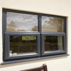 LVDUN Bottom Awning Window Top Fixed Windows Modern Design Villa Home Manual Aluminum Awning Window With Section Aluminum Awning