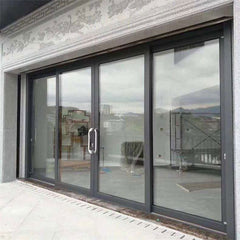 LVDUN Bamboo Sliding Door Certified Products New Design Double Glass Automatic Sliding Glass Door And Standard Sliding Glass Door Size