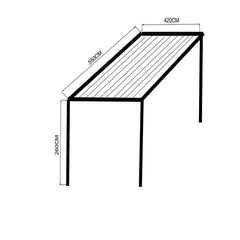 Ready Product 3X3M Garden Aluminum Waterproof Pergola OEM ODM Factory Pergola