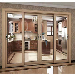 LVDUN Terrace Sliding Doors Australian Standard Aluminum Horizontal Hidden Sliding Doors With Recessed Handle Large Sliding Glass Door