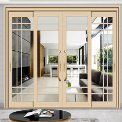 LVDUN Hot Sell Sliding Door Pocket  Partition Wall Switchable Glass With Automatic Door Sliding   2 Wooden Door Sliding
