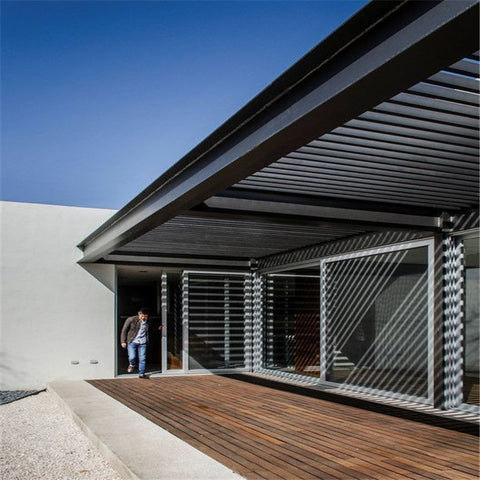 Modern 4X3 OEM Size Waterproof Garden Pergola Aluminum With Louver Blades Aluminum Pergola