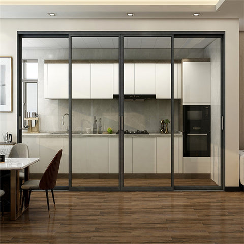 LVDUN Big Sliding Glass Doors Factory Manufacture Wholesale  Project  Glazed Cebu Branch Sliding Doors For home Sliding Aluminum Doors