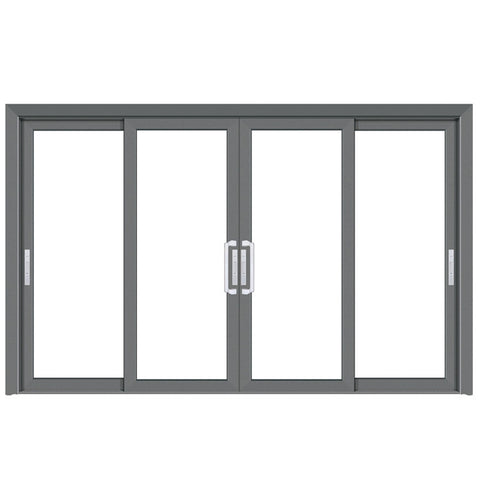 LVDUN Sliding Door Hanging Pulley Garage Partitions Sliding Door Opener Automatic Gaze Automatic Sliding Door