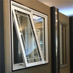 LVDUN Instahut 1X2M Window Door Awning-Brown  Modern Design Casement Awning Window Aluminum Hung  Design Awning Window