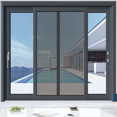LVDUN Balcony Sliding Glass Door Standard Aluminum Motor Cheap  Sliding Door  Automatic Sliding Door