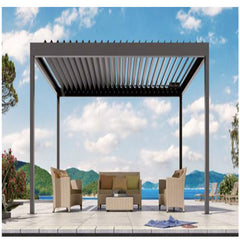 LVDUN High Quality Custom Rainproof Outdoor Aluminum Motorized Swimming Pool Louver Roof