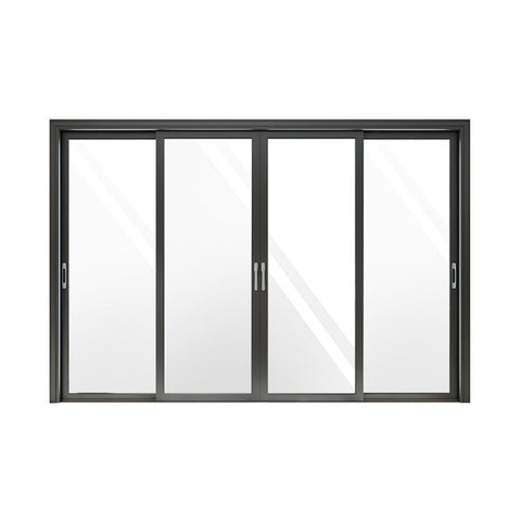 LVDUN Sliding Grill Doors Big Panel Aluminum Lift Sliding Cupboard Doors For High-End Villa  Home Slide Doors