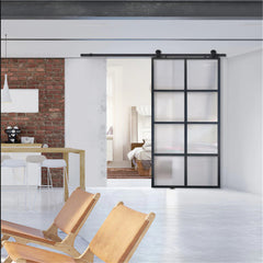 UK Market Pocket Door Luxury Interior Modern Design Galvanised Steel Pocket Door Living Room Exterior Sliding Door 20Mm Pocket