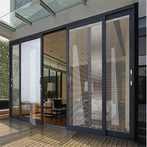 LVDUN Lift And Slide Door Thermal Break Double Glass Kitchen Sliding Door Aluminum Sliding Glass Wall System Sliding Door Bumper