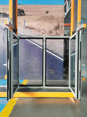 LVDUN  hot sale aluminum Big picture window and door with steel frame casement operator